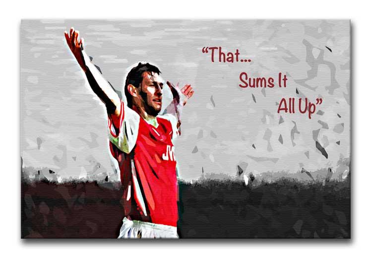 Tony Adams That Sums It All Up Print - Canvas Art Rocks - 1