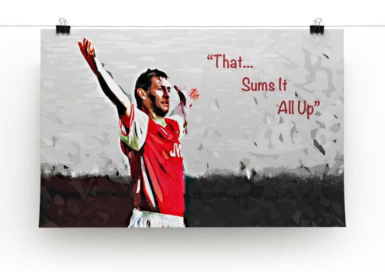 Tony Adams That Sums It All Up Print - Canvas Art Rocks - 2