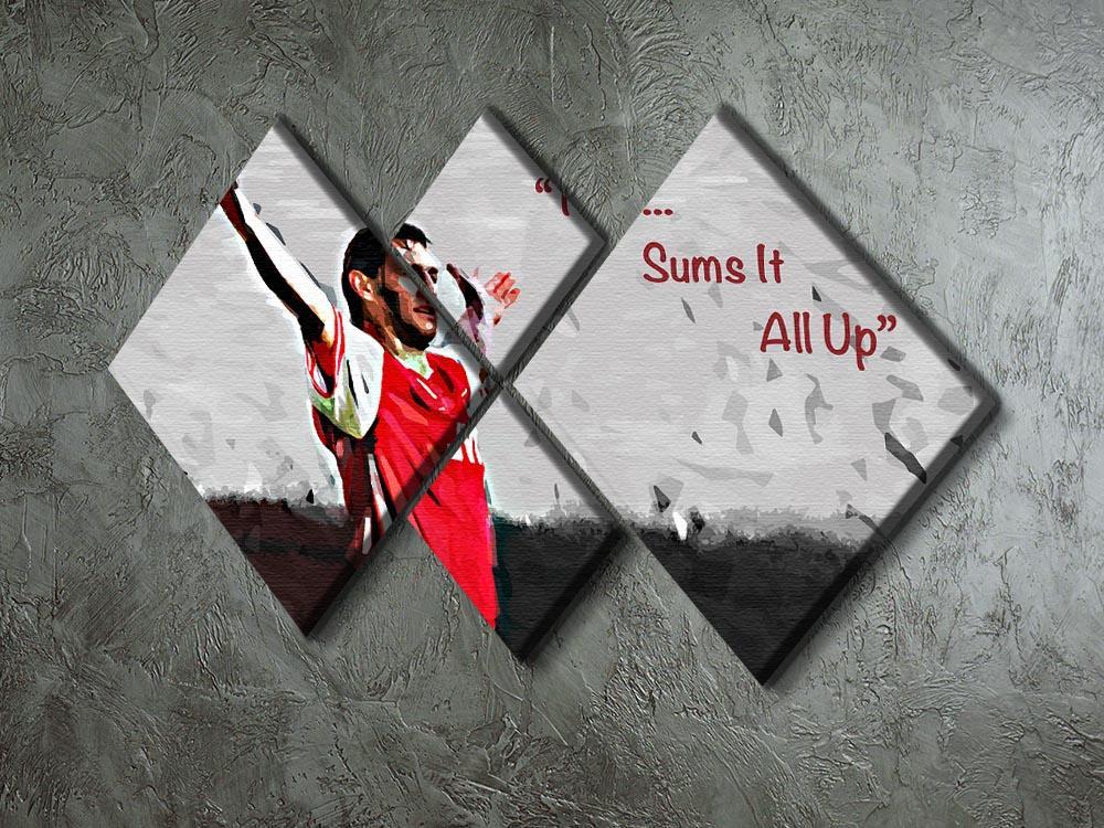 Tony Adams That Sums It All Up 4 Square Multi Panel Canvas - Canvas Art Rocks - 2