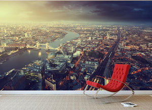 Tower Bridge in sunset time Wall Mural Wallpaper - Canvas Art Rocks - 2