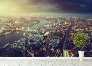 Tower Bridge in sunset time Wall Mural Wallpaper - Canvas Art Rocks - 4