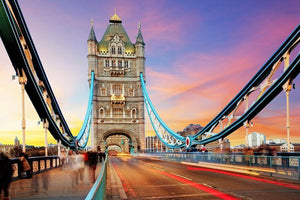 Tower bridge Motion Wall Mural Wallpaper - Canvas Art Rocks - 1