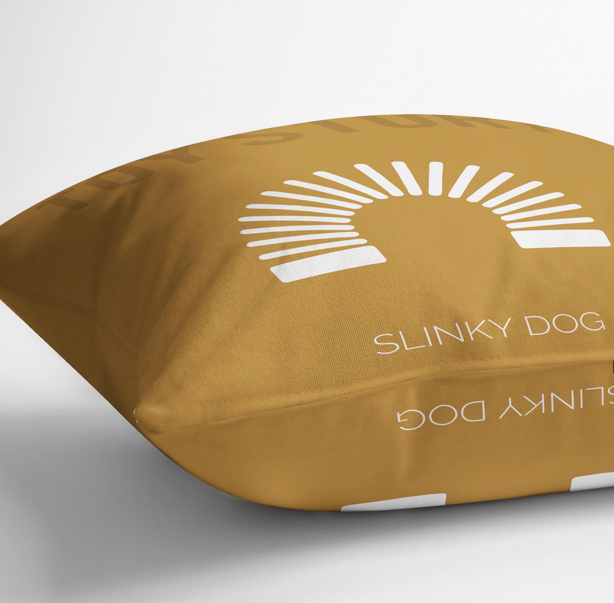 Toy Story Slinky Dog Minimal Movie Cushion - Canvas Art Rocks - 3