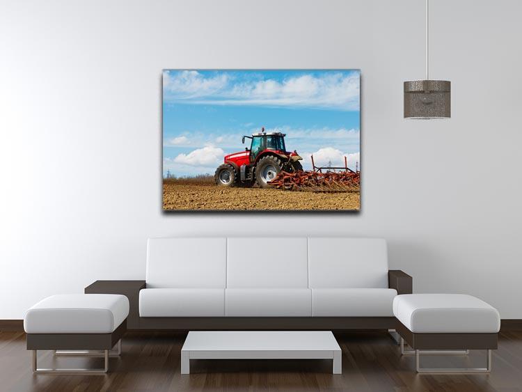 Tractor plowing the field Canvas Print or Poster - Canvas Art Rocks - 4