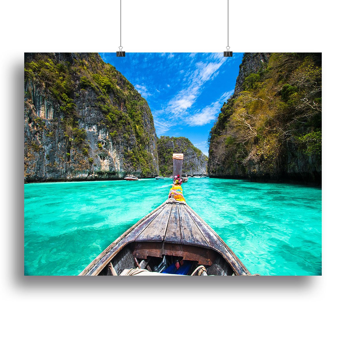 Traditional wooden boat Canvas Print or Poster