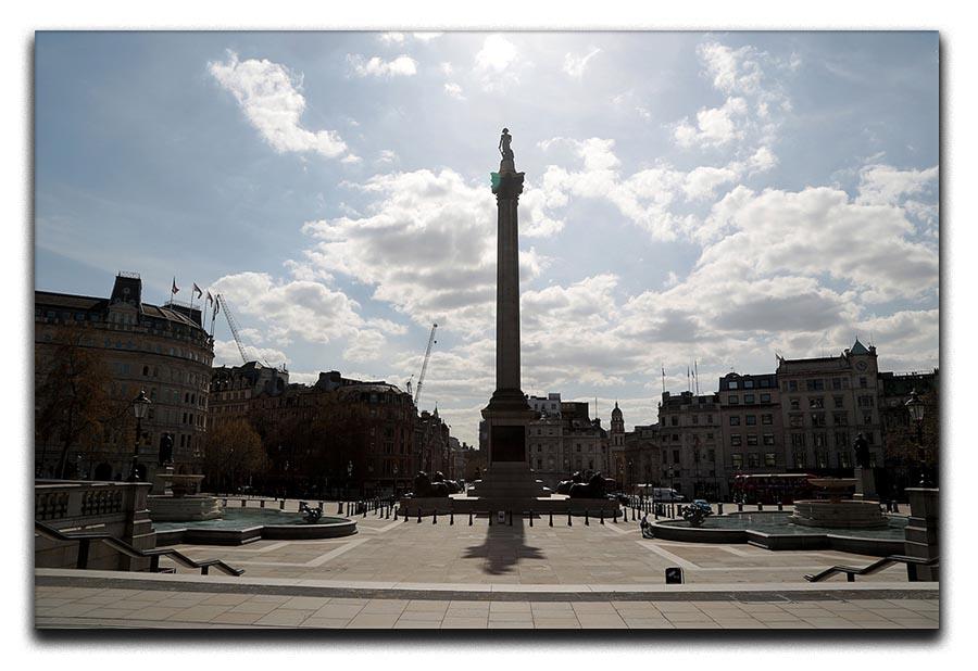 Trafalgar Square London under Lockdown 2020 Canvas Print or Poster