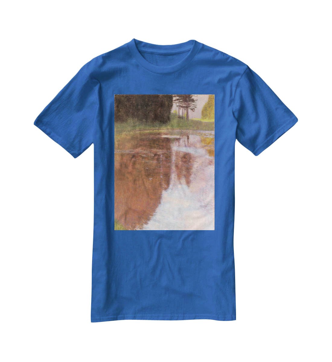 Tranquil Pond near Salzburg by Klimt T-Shirt - Canvas Art Rocks - 2