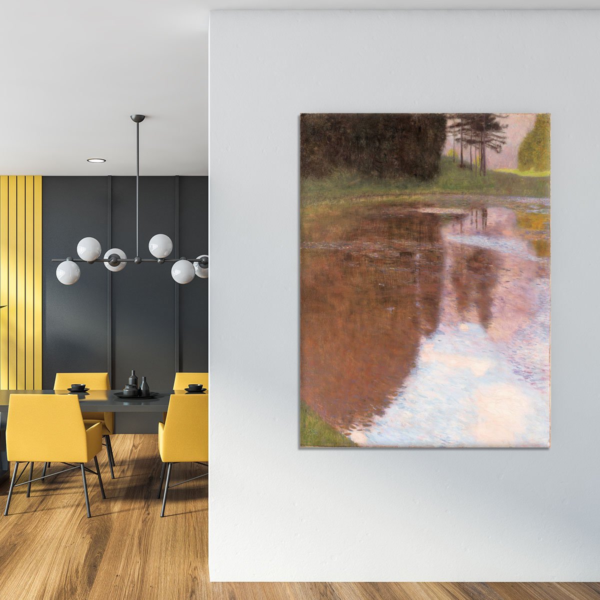 Tranquil Pond near Salzburg by Klimt Canvas Print or Poster