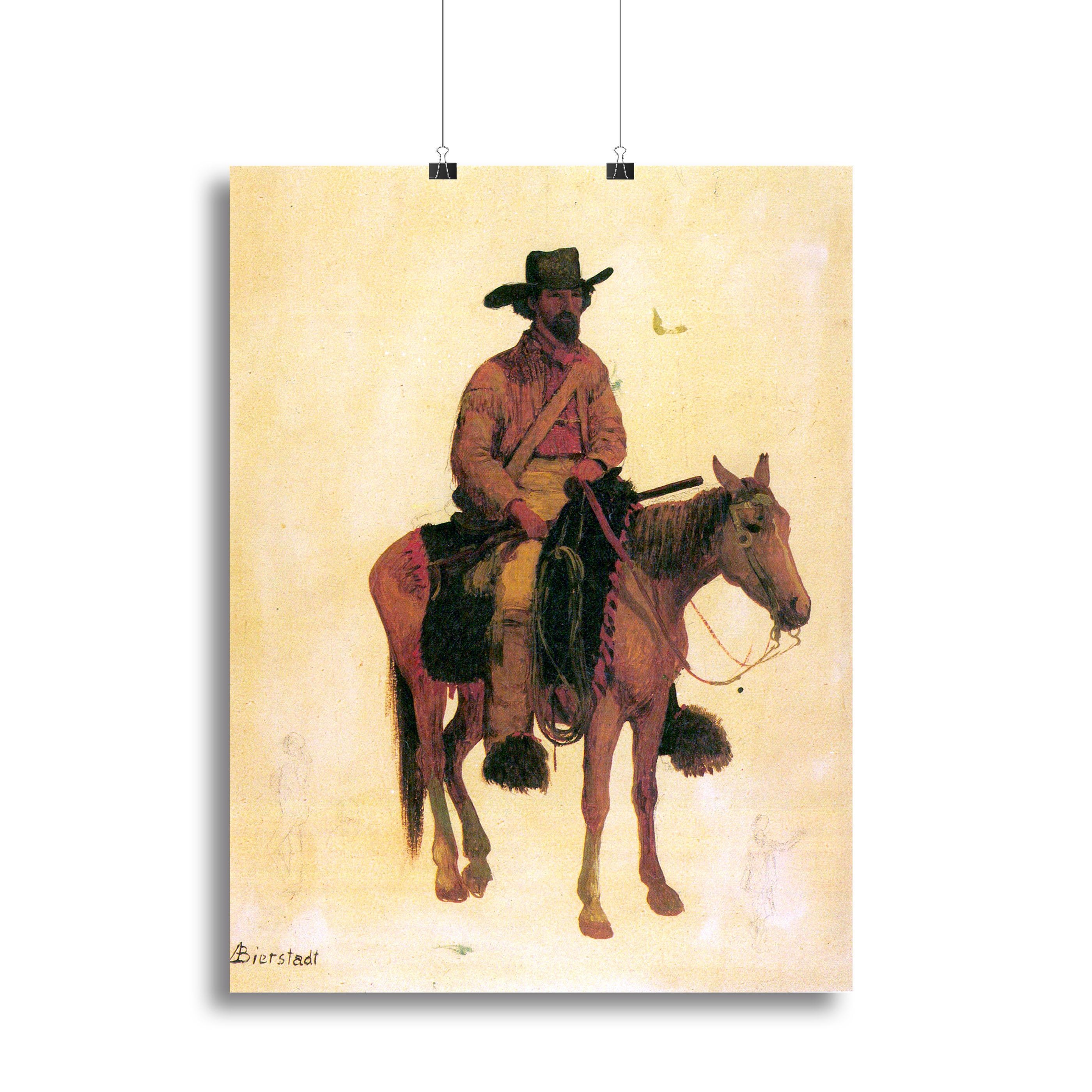Trapper by Bierstadt Canvas Print or Poster