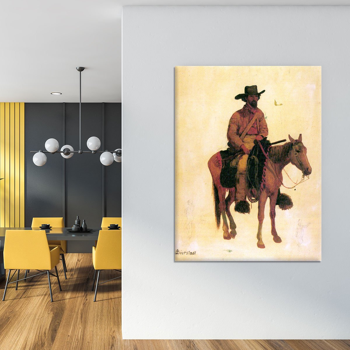 Trapper by Bierstadt Canvas Print or Poster