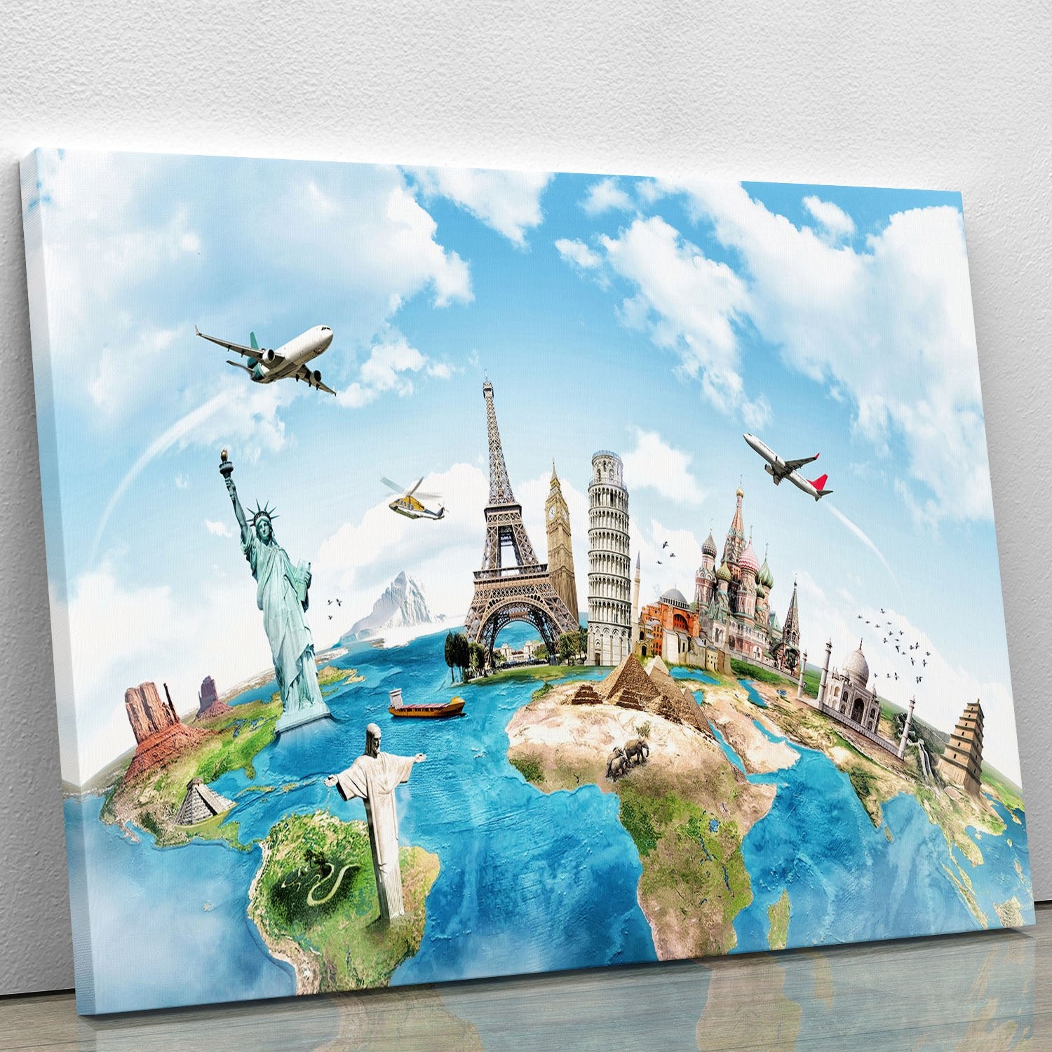 Travel the world Canvas Print or Poster
