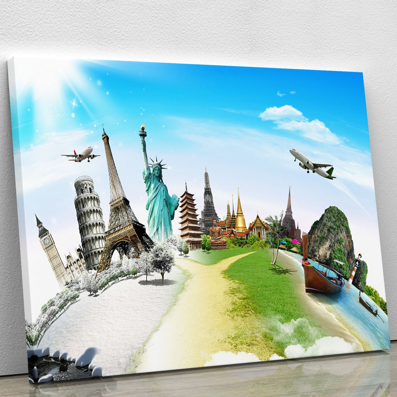 Travel the world monument Canvas Print or Poster