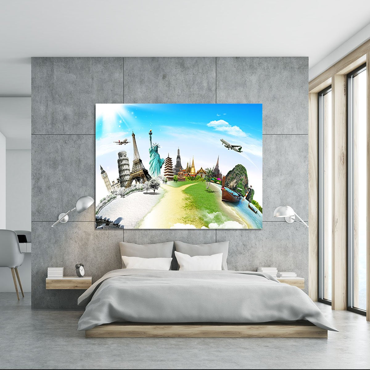 Travel the world monument Canvas Print or Poster