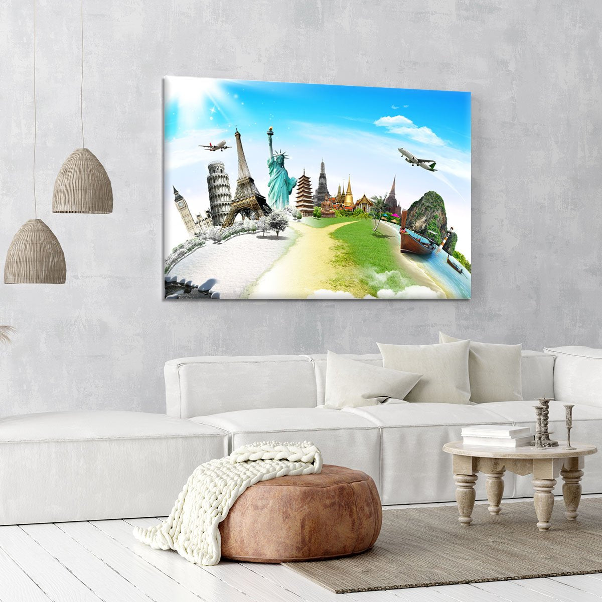 Travel the world monument Canvas Print or Poster
