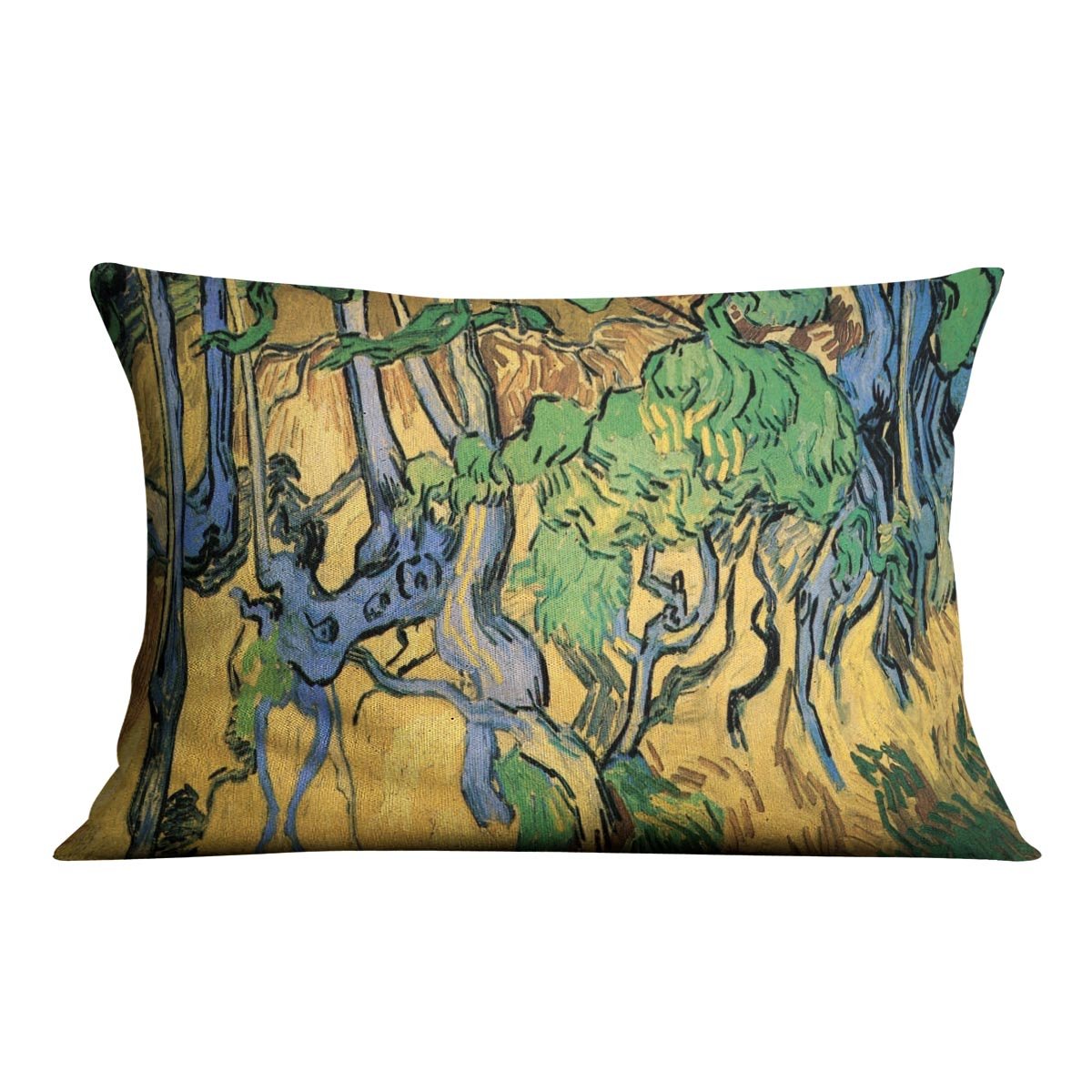 Tree Roots and Trunks by Van Gogh Throw Pillow