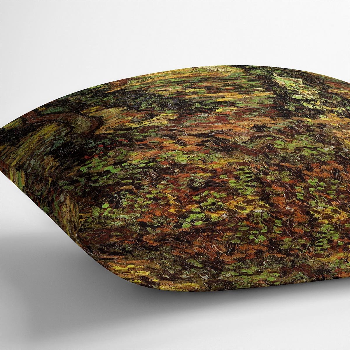 Tree Trunks with Ivy by Van Gogh Throw Pillow