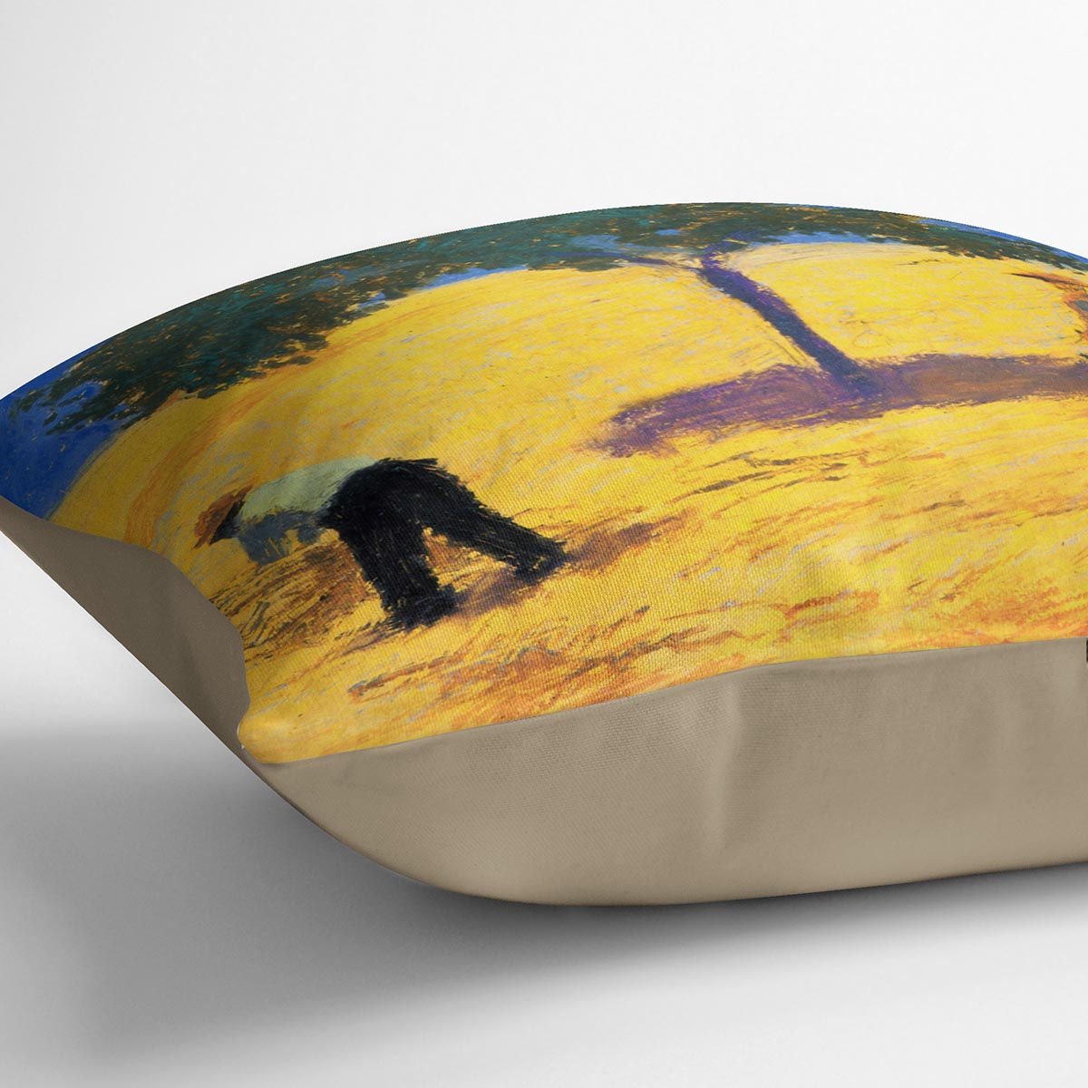 Tree in Cornfeld by Macke Cushion - Canvas Art Rocks - 2
