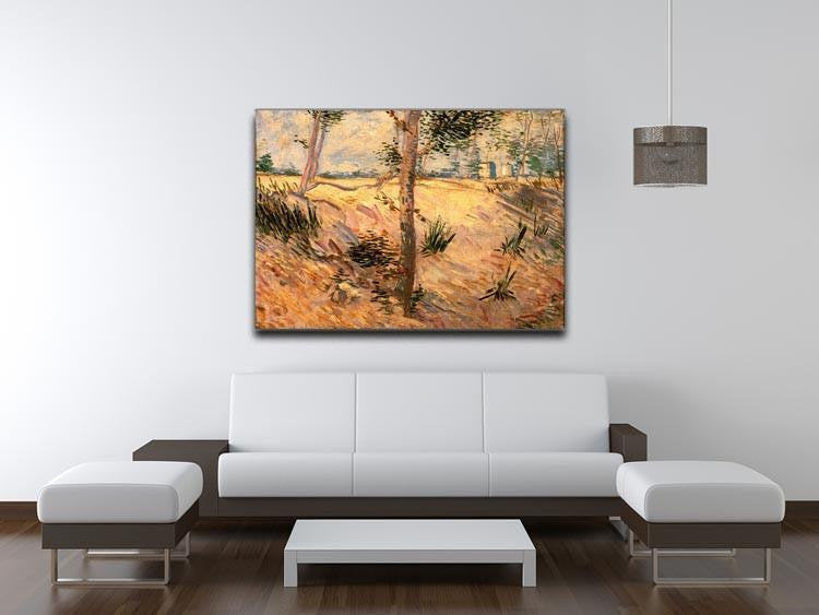 Trees in a Field on a Sunny Day by Van Gogh Canvas Print & Poster - Canvas Art Rocks - 4