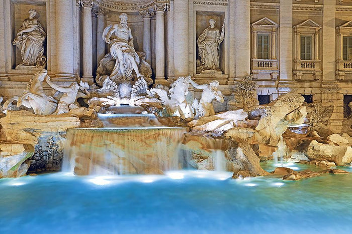 Trevi Fountain Rome Wall Mural Wallpaper