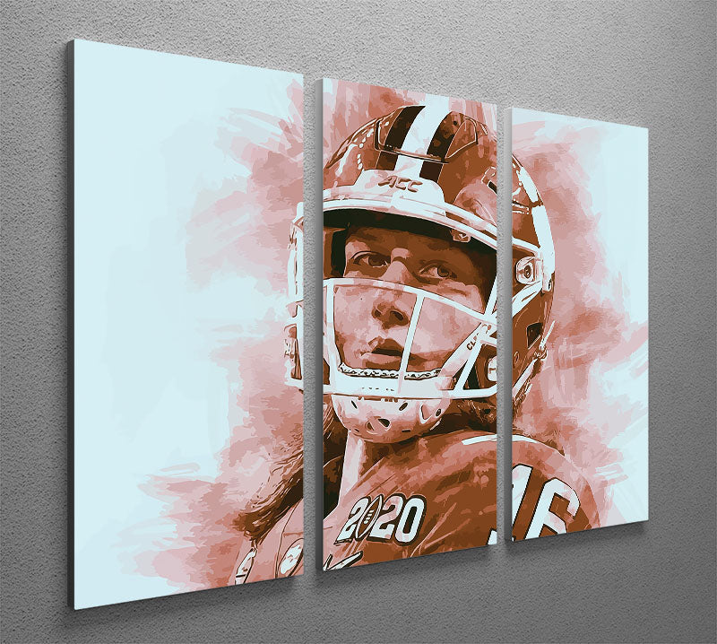 Trevor Lawrence Head 3 Split Panel Canvas Print - Canvas Art Rocks - 2