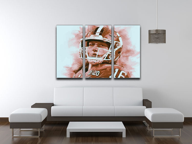 Trevor Lawrence Head 3 Split Panel Canvas Print - Canvas Art Rocks - 3