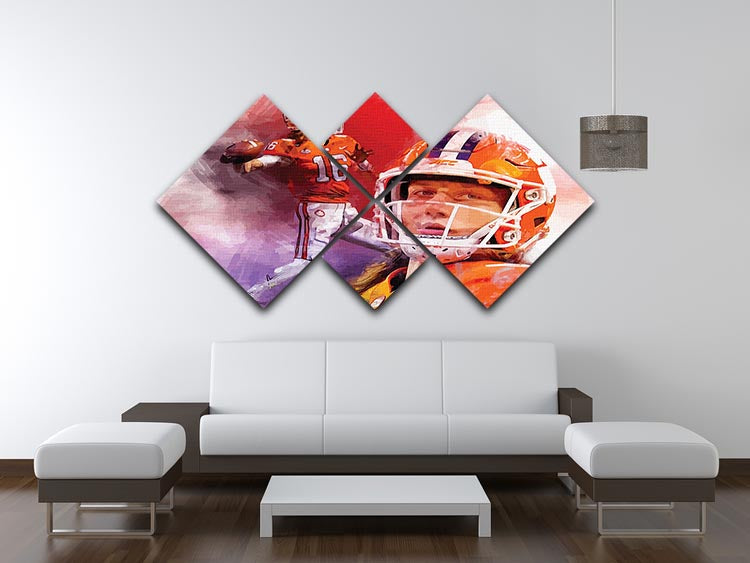 Trevor Lawrence Wallpaper 4 Square Multi Panel Canvas - Canvas Art Rocks - 3