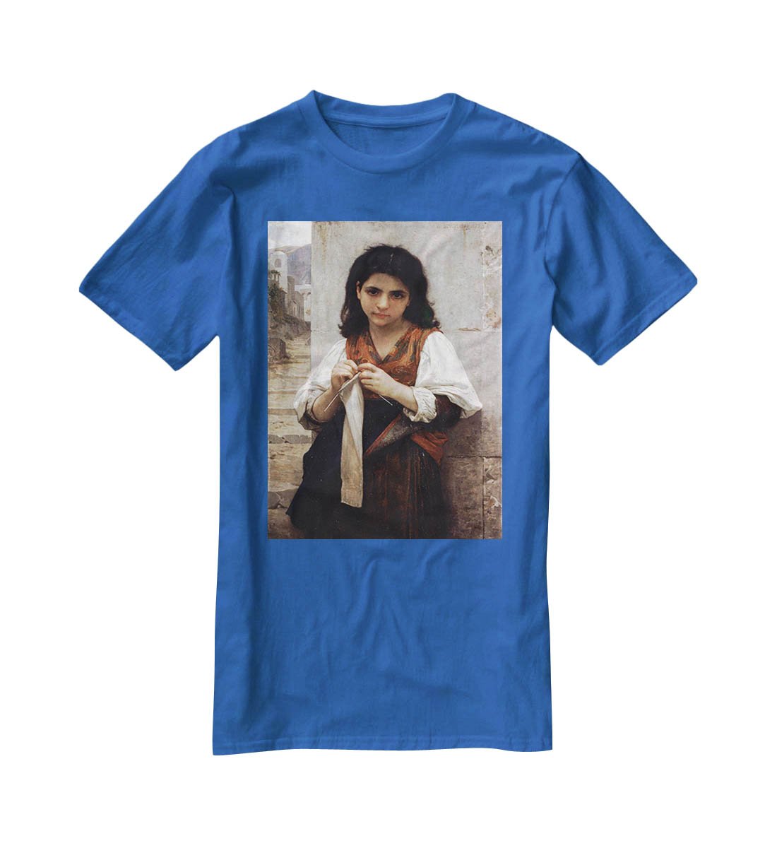 Tricoteuse By Bouguereau T-Shirt - Canvas Art Rocks - 2