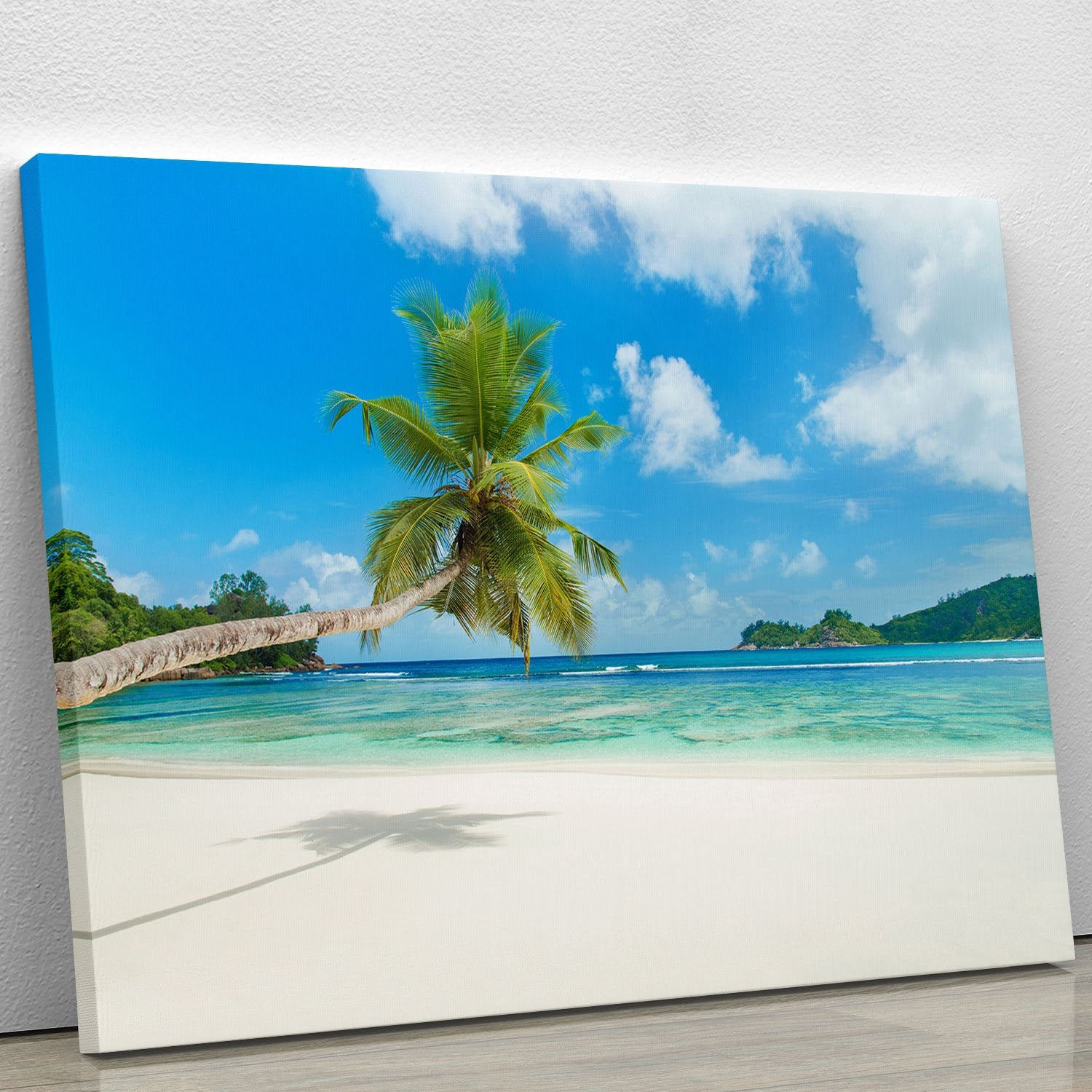 Tropical beach Baie Lazare Canvas Print or Poster