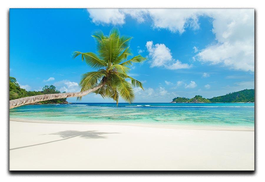 Tropical beach Baie Lazare Canvas Print or Poster - Canvas Art Rocks - 1
