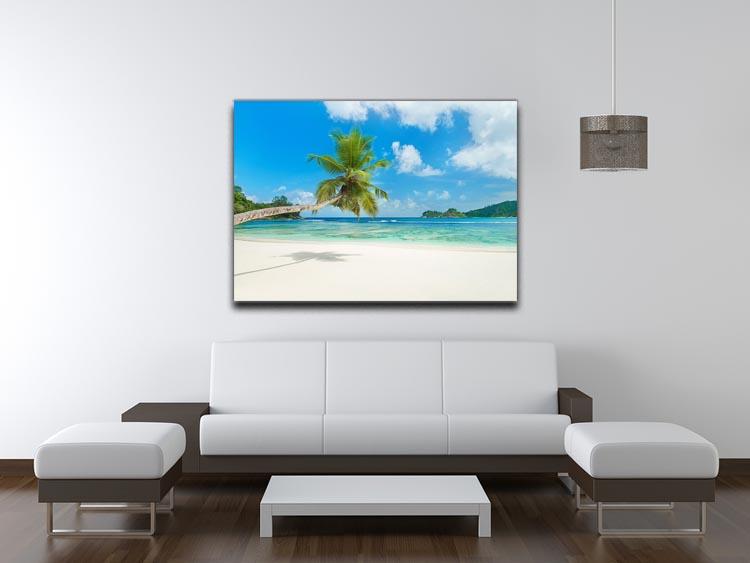 Tropical beach Baie Lazare Canvas Print or Poster - Canvas Art Rocks - 4