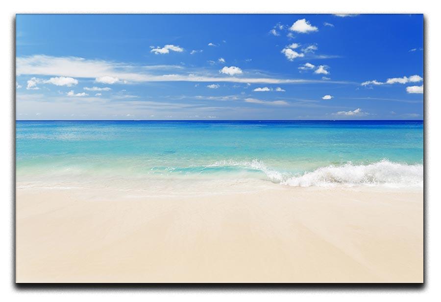 Tropical white sand beach and blue sky Canvas Print or Poster - Canvas Art Rocks - 1