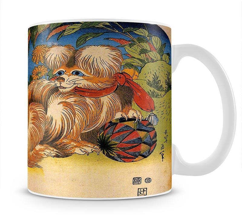 Tschin - the pet dog by Hokusai Mug - Canvas Art Rocks - 1