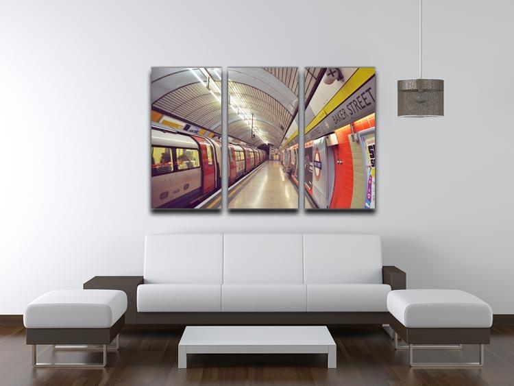 Tube 3 Split Panel Canvas Print - Canvas Art Rocks - 3