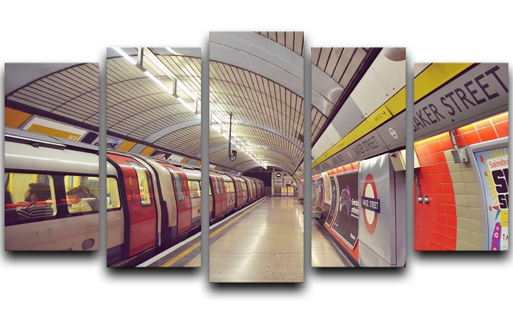 Tube 5 Split Panel Canvas  - Canvas Art Rocks - 1