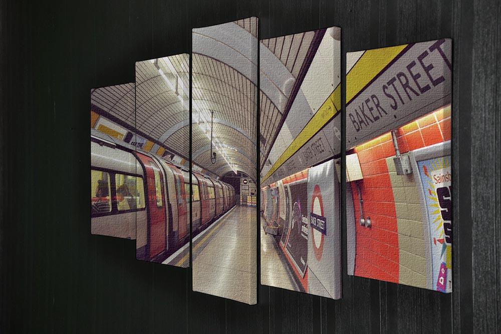 Tube 5 Split Panel Canvas  - Canvas Art Rocks - 2