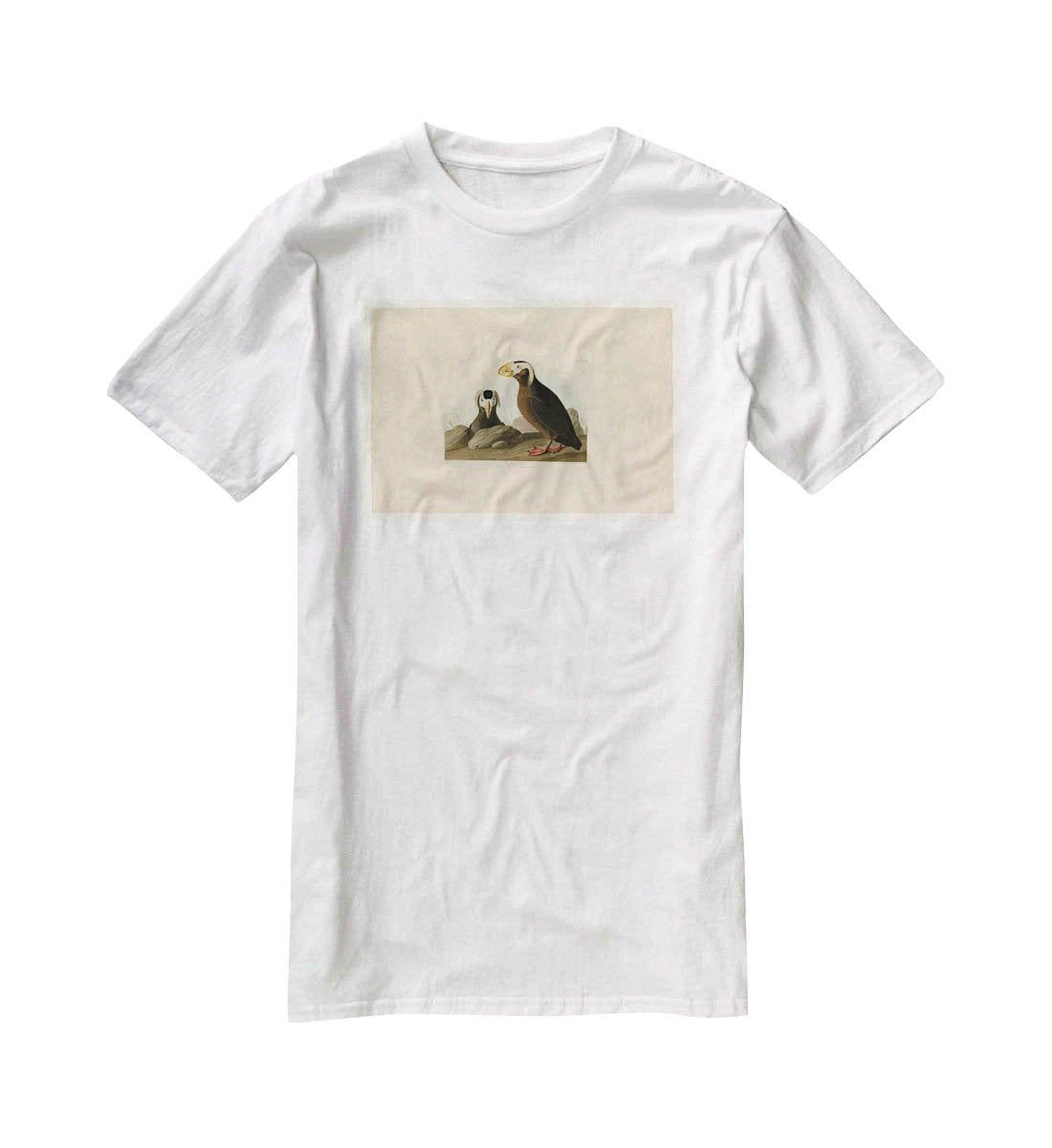Tufted Auk by Audubon T-Shirt - Canvas Art Rocks - 5