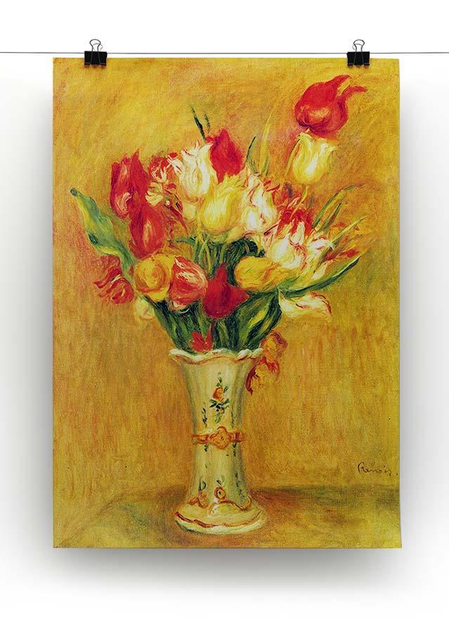 Tulips in a Vase by Renoir Canvas Print or Poster - Canvas Art Rocks - 2