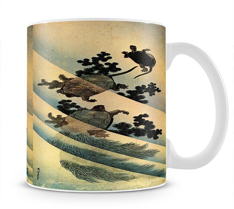 Turtles by Hokusai Mug - Canvas Art Rocks - 1