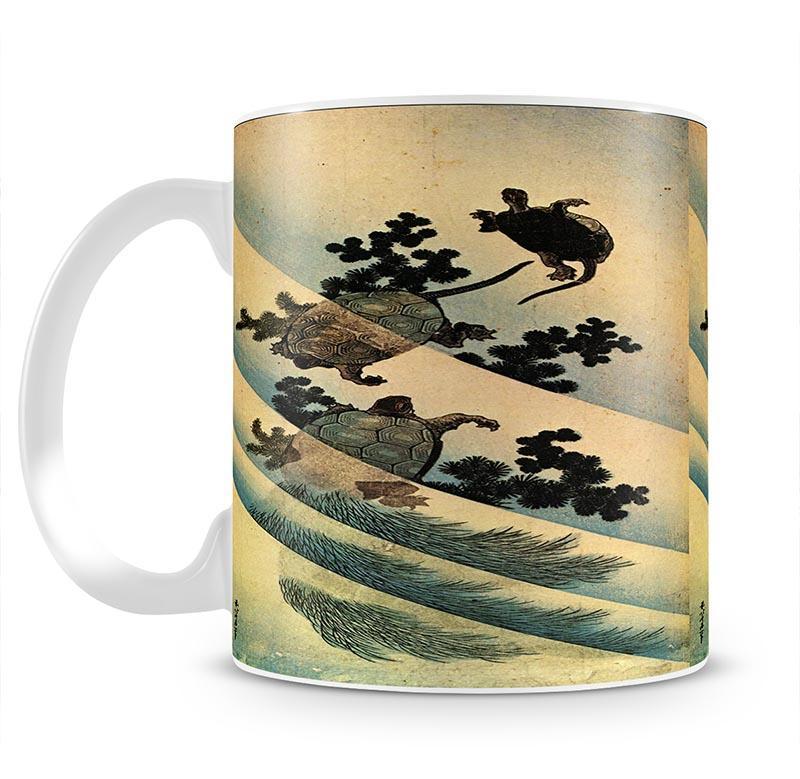 Turtles by Hokusai Mug - Canvas Art Rocks - 2