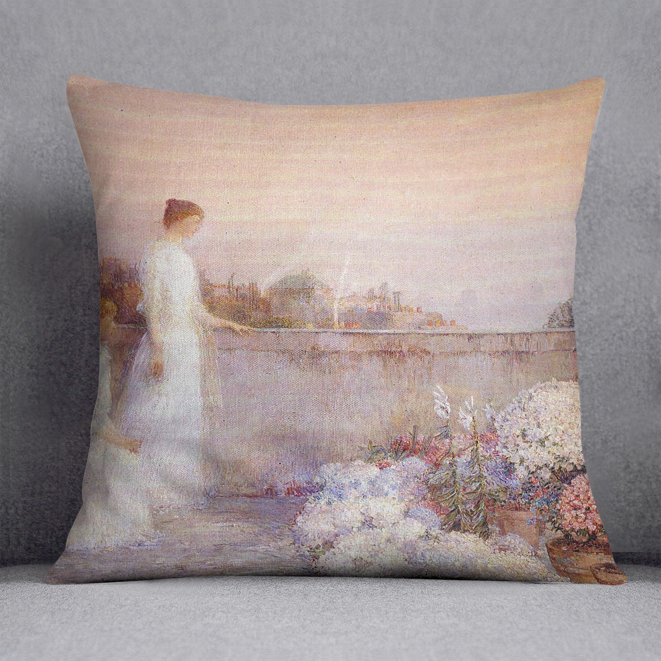 Twilight by Hassam Cushion - Canvas Art Rocks - 1