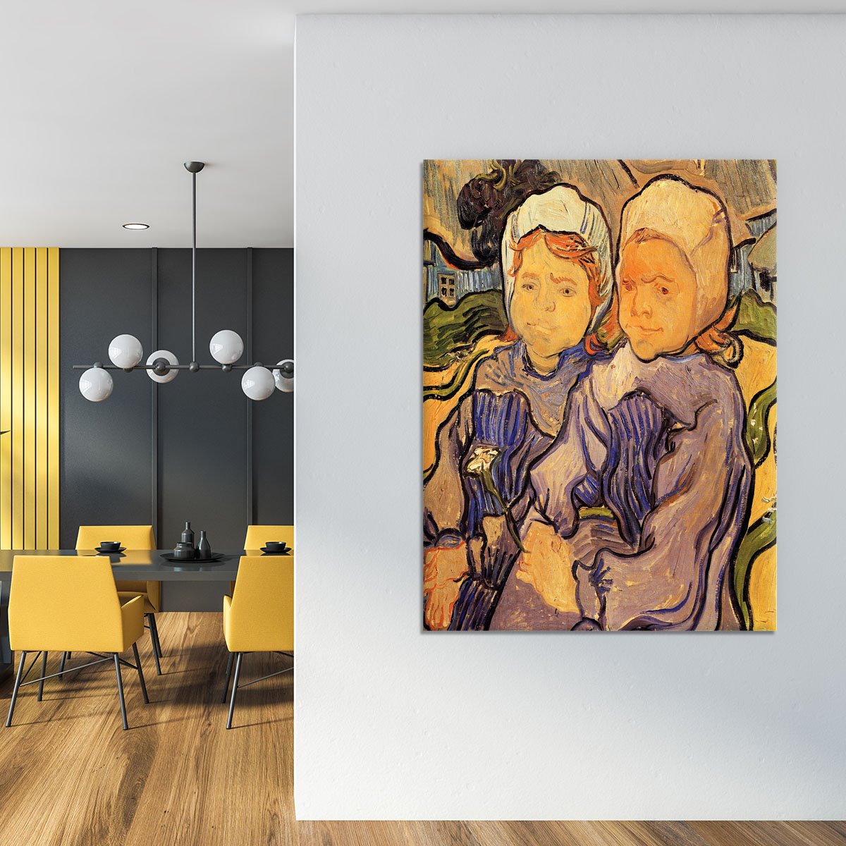 Two Children by Van Gogh Canvas Print or Poster
