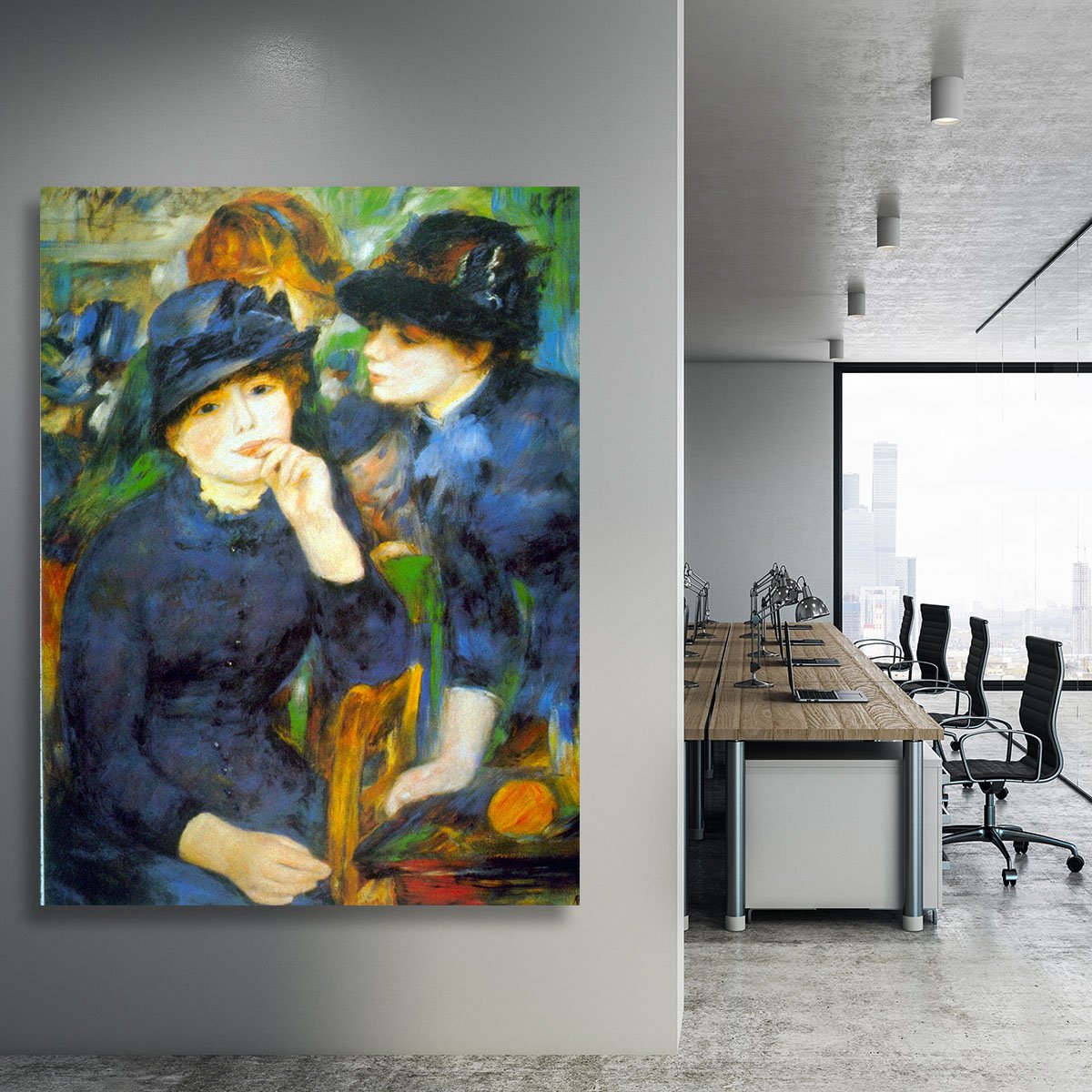 Two Girls by Renoir Canvas Print or Poster