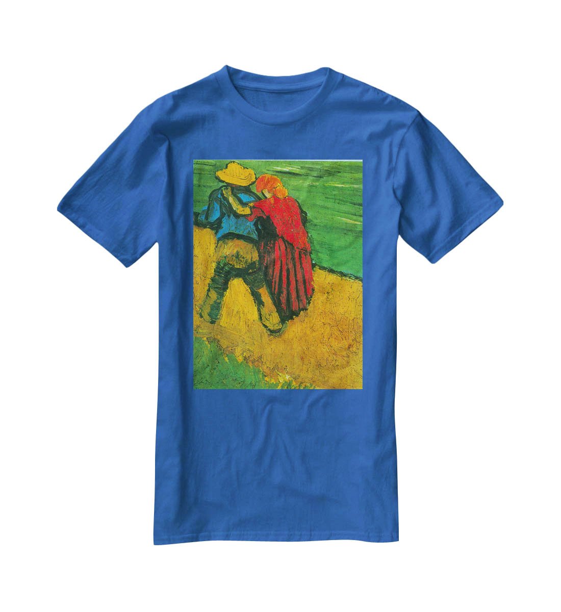 Two Lovers By Vincent Van Gogh T-Shirt - Canvas Art Rocks - 2
