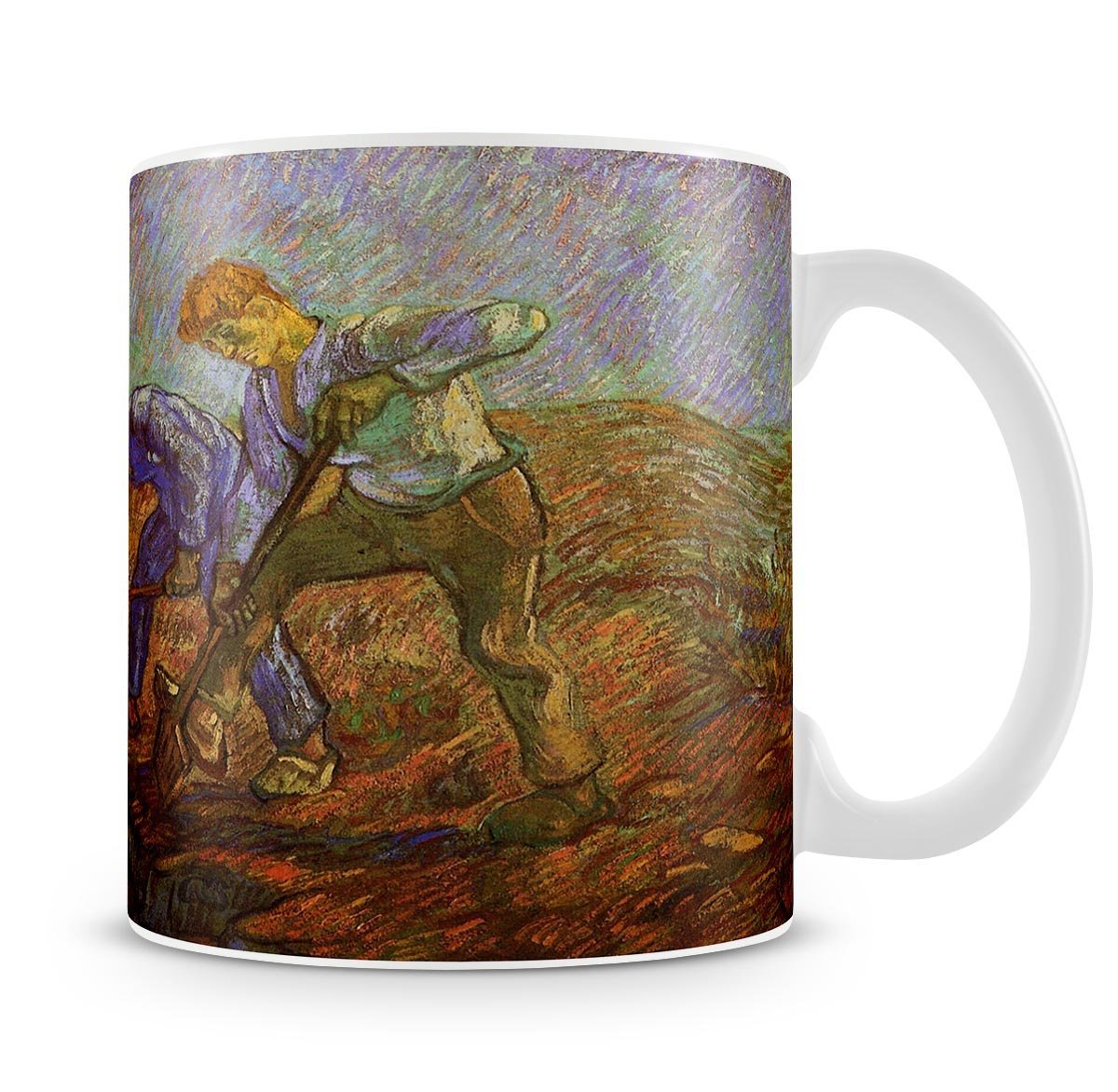 Two Peasants Digging by Van Gogh Mug - Canvas Art Rocks - 4