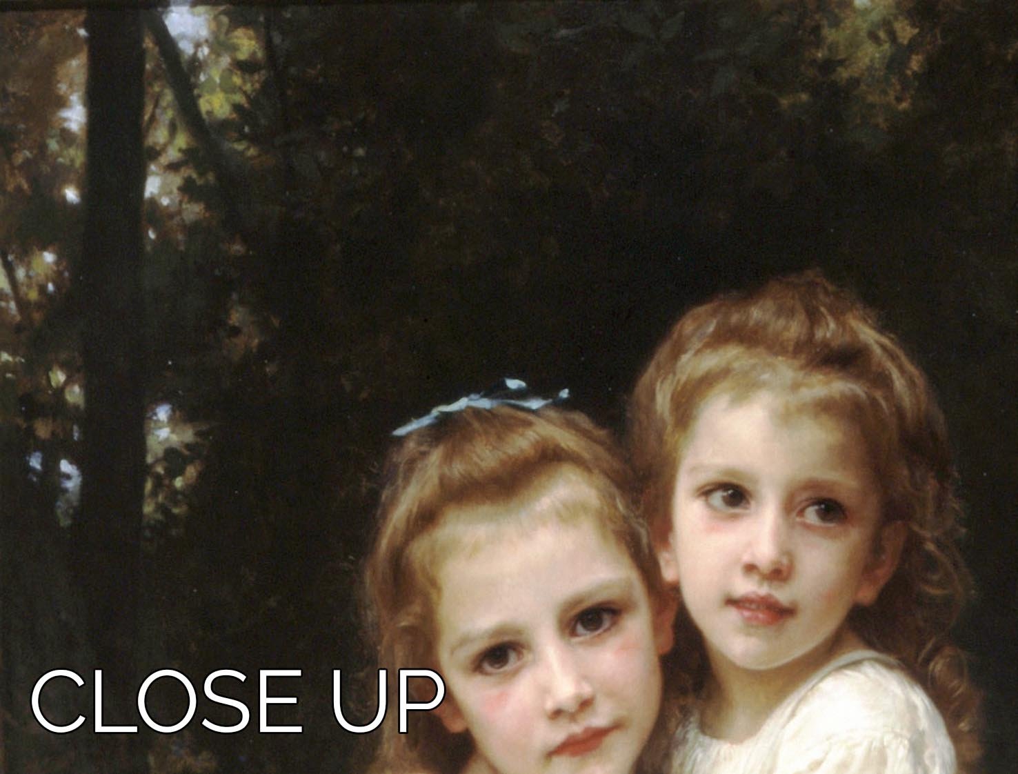 Two Sisters By Bouguereau 3 Split Panel Canvas Print - Canvas Art Rocks - 3