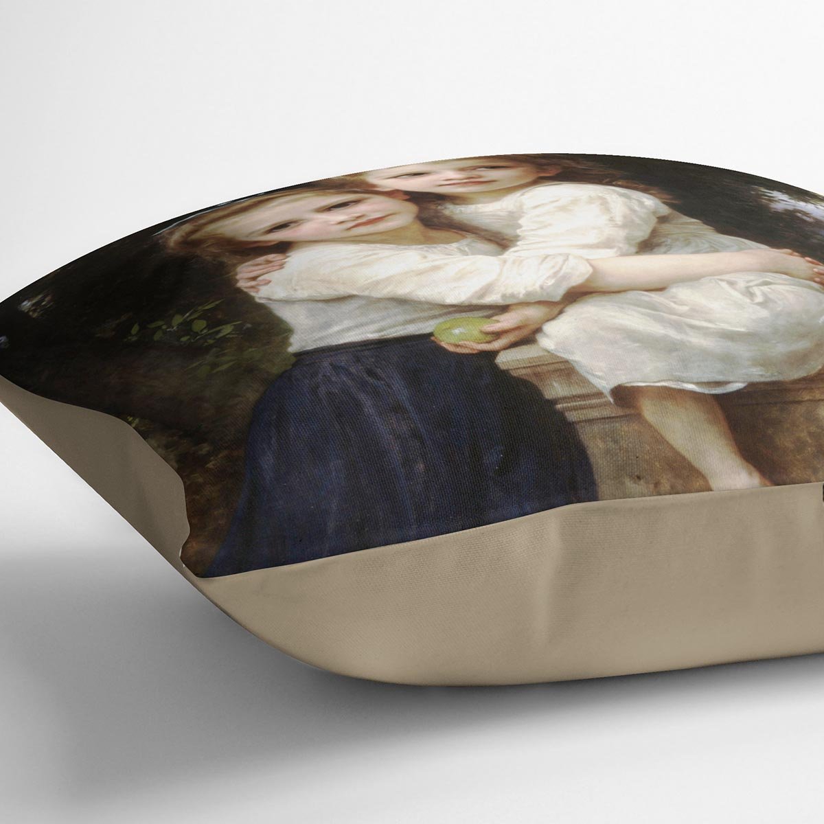 Two Sisters By Bouguereau Throw Pillow
