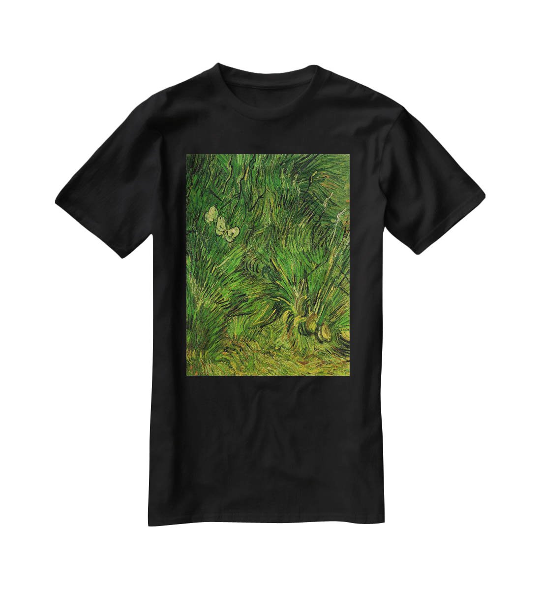 Two White Butterflies by Van Gogh T-Shirt - Canvas Art Rocks - 1
