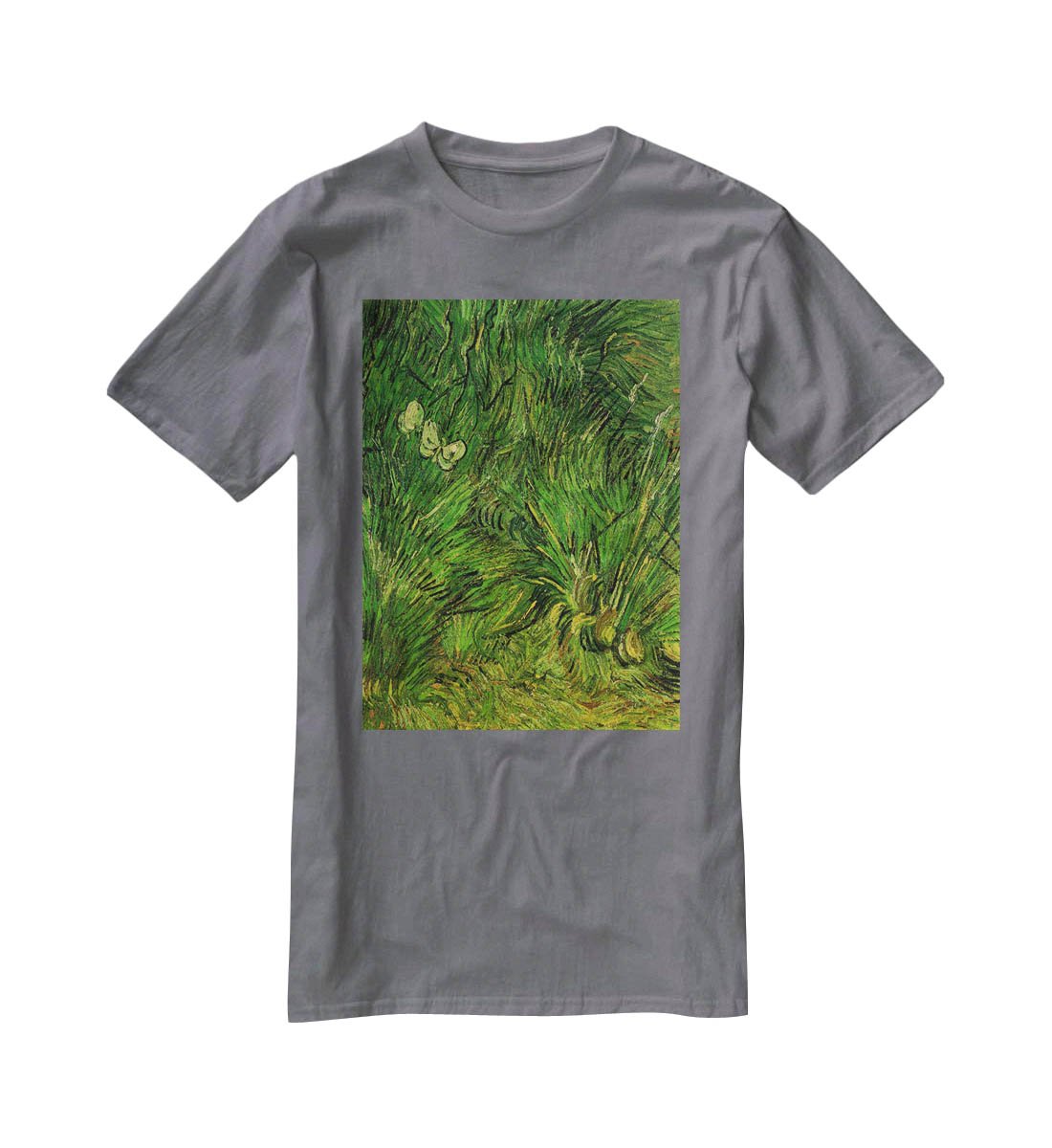 Two White Butterflies by Van Gogh T-Shirt - Canvas Art Rocks - 3