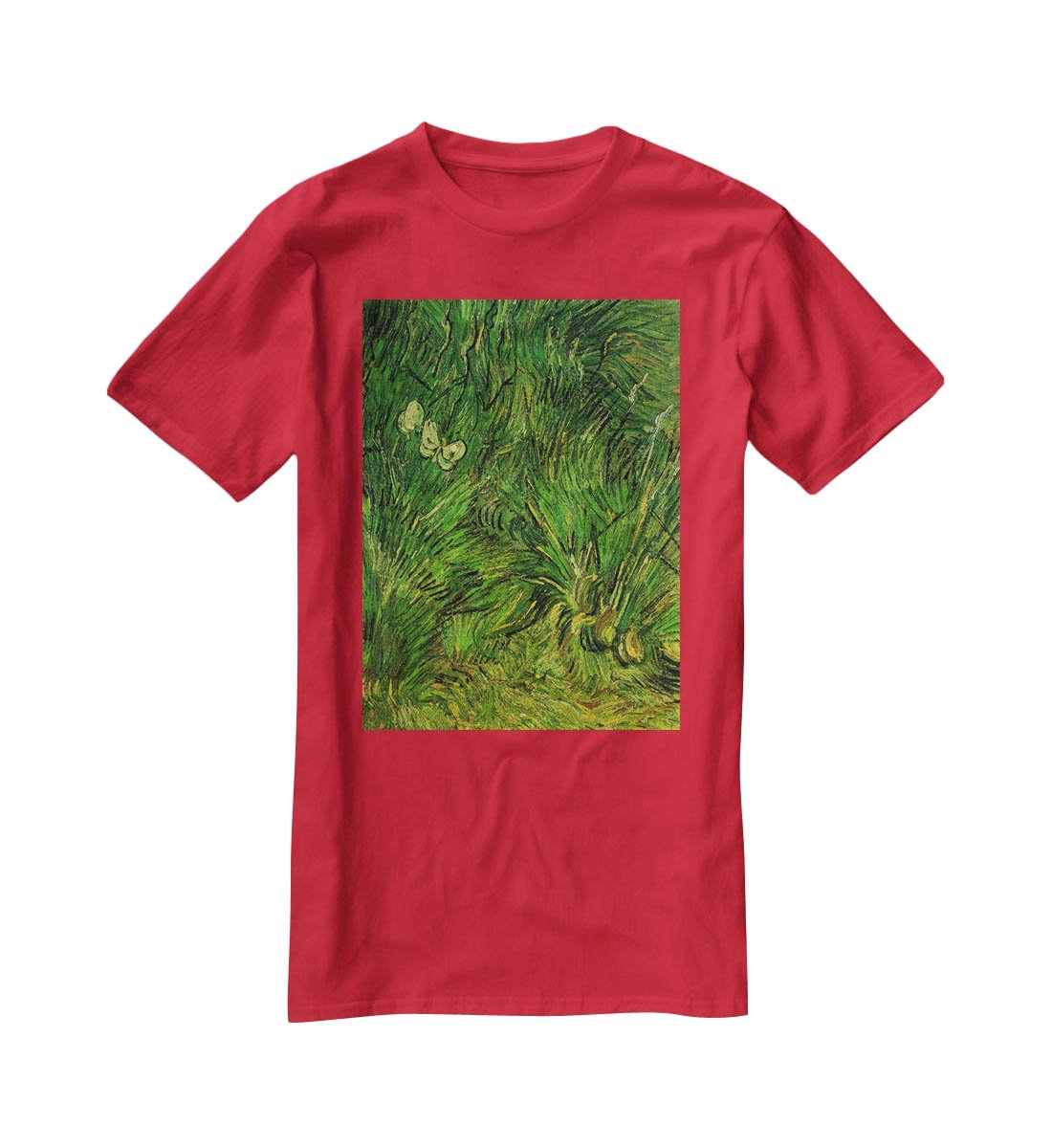 Two White Butterflies by Van Gogh T-Shirt - Canvas Art Rocks - 4