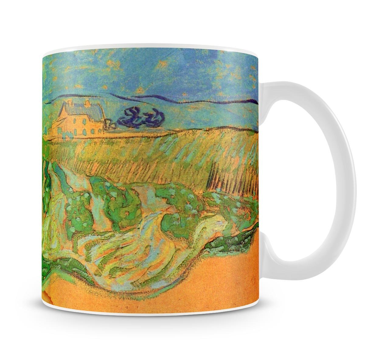 Two Women Crossing the Fields by Van Gogh Mug - Canvas Art Rocks - 4